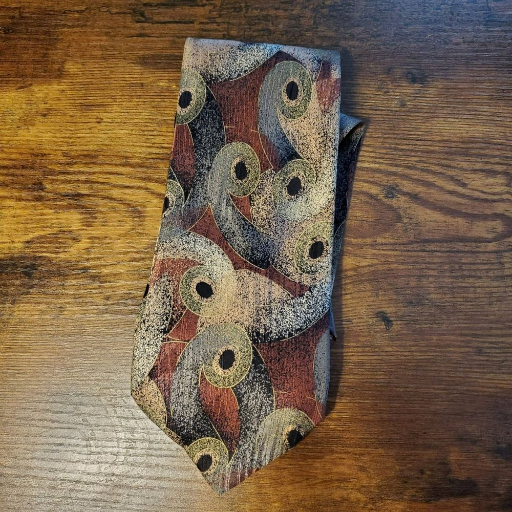 Manzoni Tie, Vintage Tie, Necktie, Retro Tie, 100% Silk Tie, Tie, Made in Italy,